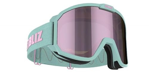 Bliz Rave Logo Youth Ski Goggles Brown With Pink Multi/CAT3