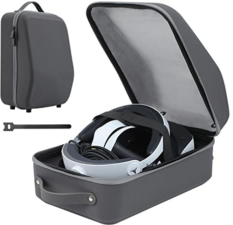 Palumma Étui de transport rigide pour PS5 VR2, sac de rangement portable pour casques de jeu PS5 VR2 et manettes