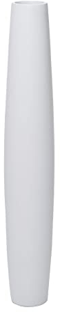 VIVANNO Bodenvase Standvase f. Deko-Zweige Fiberglas Weiß Matt ISONDRA 80
