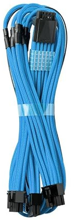 CableMod PRO ModMesh RT 12VHPWR auf 3X PCI-e Kabel für ASUS/Seasonic/Phanteks - 60cm, hellblau