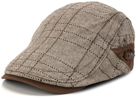 M MOACC Schiebermütze Barret Flat Cap Schirmmütze für Herren Damen, Gatsby Newsboy Cap Baskenmützen Golfermütze