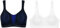 TriAction Sport BH ohne Bügel Schwarz 80C Sport BH ohne Bügel Weiß 80C
