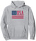USA Damen Herren Amerikanische Flagge Pullover Hoodie