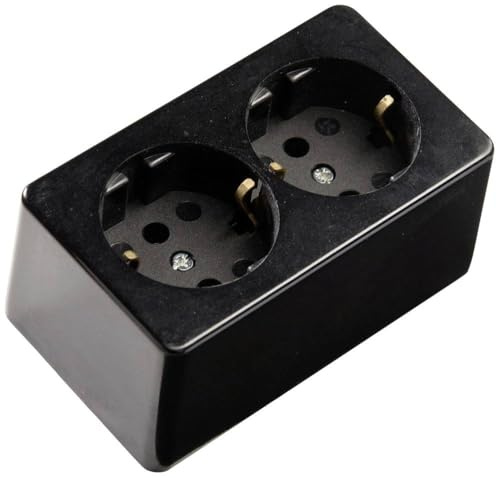 Kaiser 715/sw Aufputz-Steckdose 1er Set IP20 Schwarz