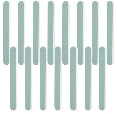 Bekecidi Set di 15 lime per unghie e buffer - Grado professionale, grana 600/3000 su entrambi i lati per unghie naturali lisce e lucenti, durevoli per manicure di qualità professionale a casa