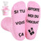 BISOUSOX Cadeau Femme Maman Grand-mère Taille 36-40 Chaussettes Drôles pour Femmes Avec Grip Chaussettes de Petit Gâteau Cadeau Femme Enceinte Cadeau Anniversaire Femme Cadeau Fête des Mères 1 Paire