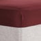 Brentfords Plain Dye Fitted Bed Sheet Non Iron Super Soft Easy Care Microfiber, Burgundy - Superking