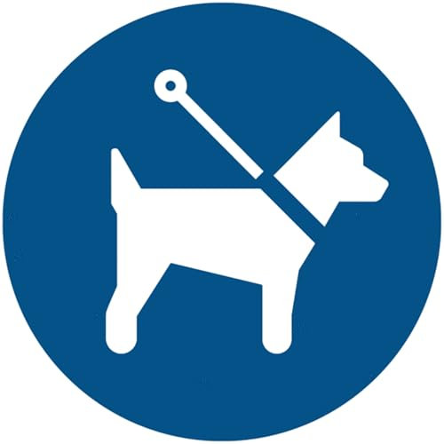 GLOBAL CARTELLO SEGNALETICO ROTONDO - Tenere i cani al guinzaglio - segnale Adesivo, Pannello in Forex, Pannello In Alluminio (Adesivo, 20 cm Lato)
