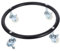 MAGICLULU Gasflaschenhalter Gasflaschenwagen Gastankhalter -Tankwagen Stabilisator Für Propantanks Basishalter Für Gastank Kann Palettieren Gastankwanne Rostfreier Stahl Black
