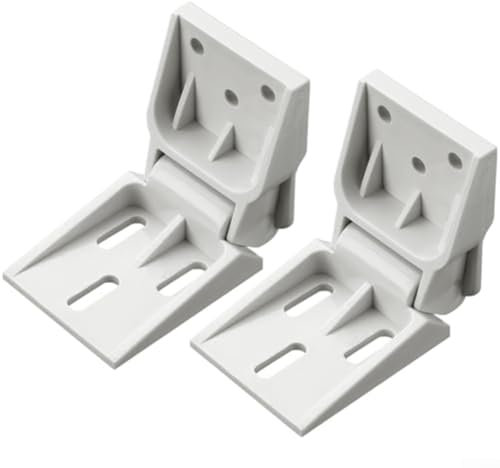 Lot de 2 charnières de rechange en plastique pour congélateurs Haier avec 3 trous pré-percés pour une installation facile