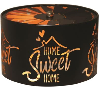 Aroma Silhouette Black & Gold Carousel Home Sweet Home Shade