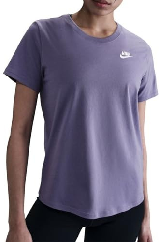 Nike Damen Club T-Shirt, Dusty Amethyst, S