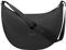 LARKSON Crossbody Bag Damen & Herren Schwarz - Solveig Large - Große Umhängetasche im Halbmond Style -Tasche mit 16 Zoll Laptopfach - Moon Bag - Wasserabweisend
