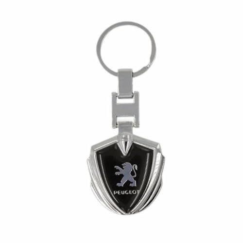 LSPBFB88 Schlüsselanhänger Auto für Peugeot, Schlüsselanhänger für Männer Frauen für Auto Motorrad Fahrrad und Haus Schlüsselband