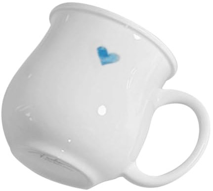 TOPBATHY Taza de Cerámica con Taza de Café para Bebidas para San Valentín con Asa Ergonómica y Base Antideslizante
