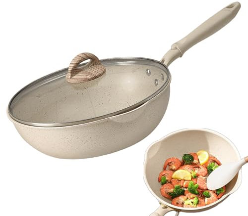 Generico Antihaft- | Aluminium-Stahl - mit deutscher Beschichtung | Langlebiger Pfannenwender aus Aluminium mit Antihaftbeschichtung Serie Cook It