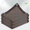 Filet d'ombrage rond beige avec œillets, protection UV à 90 % pour extérieur, jardin et terrasse, pergola, toile d'ombrage durable, 4 x 4 m, marron