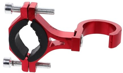 HONMEET Aluminum Alloy Scooter Handlebar Hook Multifunctional No-drill Helmet Holder for Electric Bikes and Motorcycles Red Claw Hook for Hanging Bags and Luggage