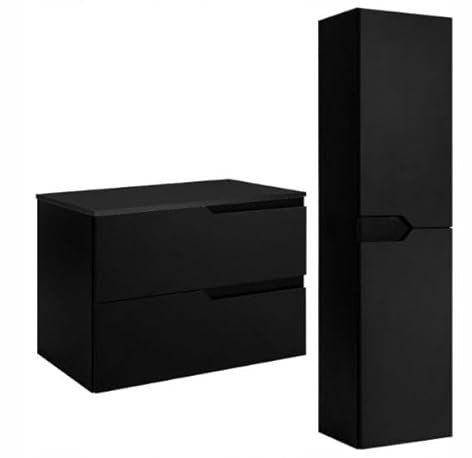 Rodan Moderne Möbel - Schrank Schwarz - Möbelstück - Bastelregal – Bastelplatte 80cm + 80cm