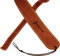 MARTIN Gitarrengurt aus braunem Leder mit braunem Wildlederfutter, geprägtes Martin-Logo, sehr bequemer Lived-in-Effekt (A0012)