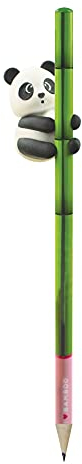 Legami - Matita con Gomma, I Love Bamboo, Ø 0,7 cm, H 18 cm, Mina HB, Variante Panda, Tratto Preciso, per Disegnare e Scrivere