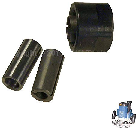 KATSU Collet Chuck Reducer 12mm to 6mm and 8mm Compatible with MAKITA 3612 Plunge Router and Merry Router Replacement Spare Parts Woodworking SP10035115