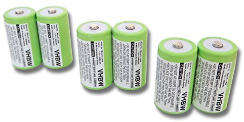 vhbw 6X Akku kompatibel mit PerfectPro BAU | Outdoorradio Handsfree, Workman Funkgerät, Walkie Talkie (3000 mAh, 1,2 V, NiMH)