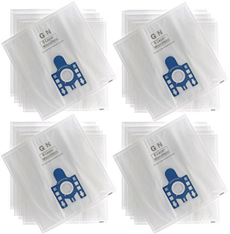 Vacspare 20 Pack Vacuum Cleaner Bags for Miele Classic C1 Junior Powerline Cylinder Vacuum Cleaners