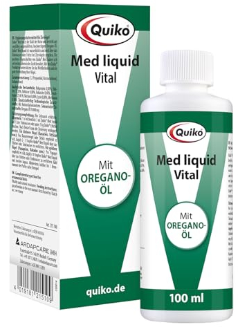 Quiko Med V liquid 100ml - Mit Oregano-Öl für Ziervögel