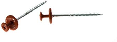 Onduline Dachschrauben selbstschneidend, Rot 100 Stück 3,9x60+3-16mm…(1533)