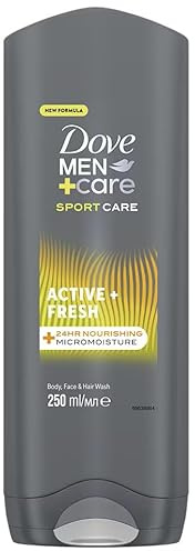 6er Pack - Dove Duschgel Men+Care - Sport Active + Frisch - 250 ml