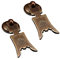 Tiazza Lot de 2 poignées de tiroir vintage de style chinois en laiton pour boîte à bijoux, armoire, porte