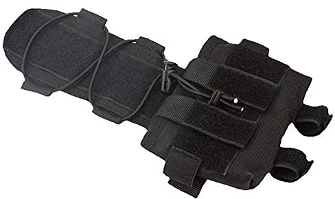 ATAIRSOFT Taktische Helm Batterietasche Ausgleichsgewicht Tasche Gegengewicht Tasche Airsoft Jagdzubehör Schwarz
