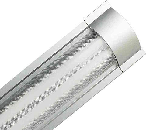 7hSevenOn - Regleta Fluorescente 2x18W T8 G13, Aluminio, Difusor Opal, Interior, 2600lm Flujo Luminoso, Temperatura Color 4000K (Blanca Neutra), 150º, 8000H Vida Útil, IP20, Color Blanco
