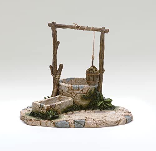 Fontanini by Roman Inc, Town Well, 5 Collection, Nativity Figure and Accessories, Hand Sculpted and Painted (7x8x6)