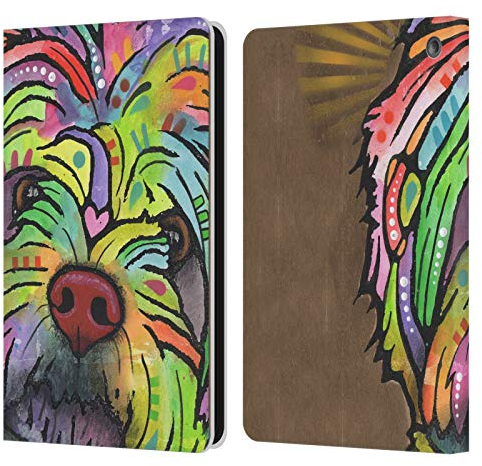Head Case Designs Offizielle Dean Russo Amy Hunde 3 Leder Brieftaschen Handyhülle Hülle Huelle kompatibel mit Fire HD 8/Fire HD 8 Plus 2020