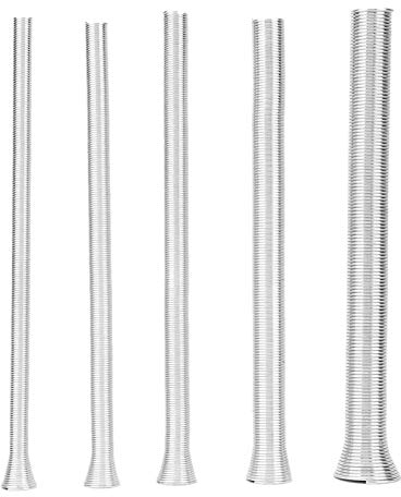 Tubo a molla in acciaio super elastico, 5 pezzi 21 cm Molla di trazione,Kit di compressione in PVC Tubo di piegatura del filo elettrico molla,per tubi di rame curvi Tubi di alluminio