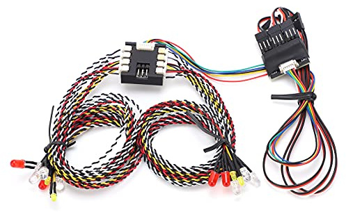 Alomejor RC Auto LED Licht Set 16 Lampen Beleuchtungssystem Simulations Blinklichter f¨¹r Modell Crawler Zubeh?r Auto Fernsteuerung Fahrzeug
