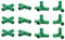 Lot de 12 raccords de 16 mm 4 types de supports stables robustes pour cadre de serre, connecteur de construction adapté pour treillis de raisin, crème solaire, abri de jardin, jardin