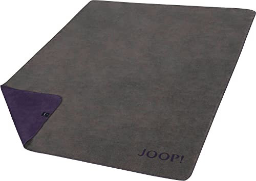 Joop! Uni Doubleface Wohndecke violett-Schiefer, 150x200 cm