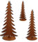 Rostikal Weihnachtsdeko Figuren Set Tannenbaum Weihnachten Deko Wohnzimmer Gartendeko