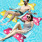 Lit De Piscine Gonflable, 2pcs Hamac Gonflable, Hamac De Piscine 4 en 1 Matelas Gonflable Piscine Adulte Chaise De Piscine Gonflable Chaise Longue De Plage Flottante pour Adultes Enfants