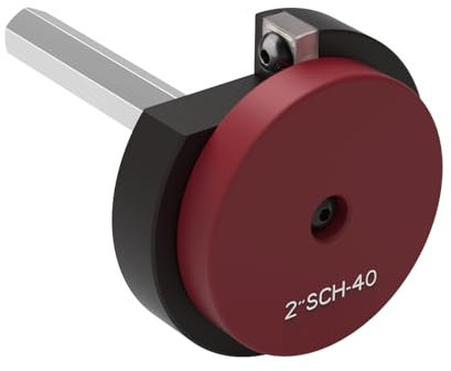 Holdly Alesatore per tubi in PVC con testa da 2 pollici in alluminio, salva raccordo in PVC per linee d'acqua, linee di scarico e linee di sfiato, strumento idraulico in PVC con albero esagonale da