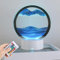 Sand Kunst Tischlampe Dynamic Sandbild, 3D Treibsand Malerei Tischlampe, Quicksand Painting Tischlampe, Bewegliches Deko Lampe Nachtlicht für Zuhause Büro Schreibtisch (Blau)