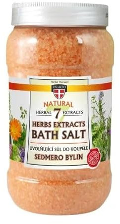 Palacio 7 Kräuter Badesalz mit Eukalyptus - ohne Mineralöl, Parabene & Silikon - 1,2 kg