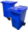 STAR SUPPLIES 240 Litre Large Outdoor Standard Size Blue Trash Garden Recycling Household Wheelie Bin With Lid & Wheels