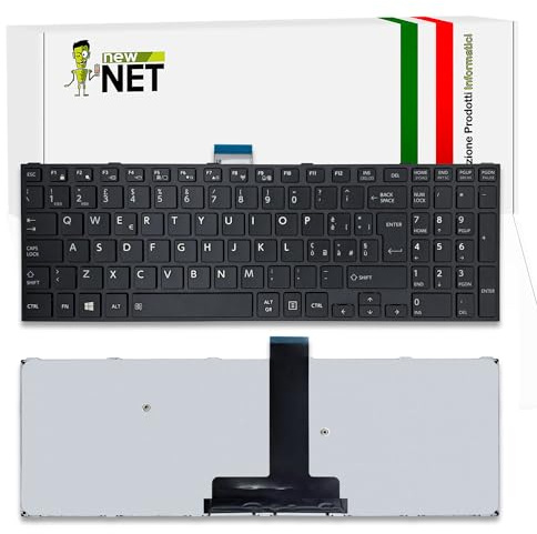 new net - Tastiera Compatibile con Toshiba Tecra A50-C, Z50-C [Frame Nero - Layout ITA]