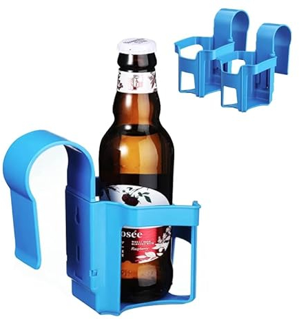 2 piezas portavasos de piscina portavasos al borde de la piscina multifuncional portabebidas desmontable plástico accesorios de piscina, cesta de almacenamiento para playa bañeras