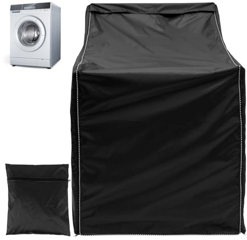 Housse De Laveuse Housse de Machine à laver imperméable 210D Oxford, housse anti-poussière for sèche-linge, robuste for lave-linge à chargement par le haut et à chargement frontal Housse De Protection