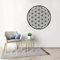 MIXUEXUNLU Blume des Lebens Boho Aufkleber, Vinyl Mandala Aufkleber Samen des Lebens Wanddekoration Geometrisches Muster Dekor